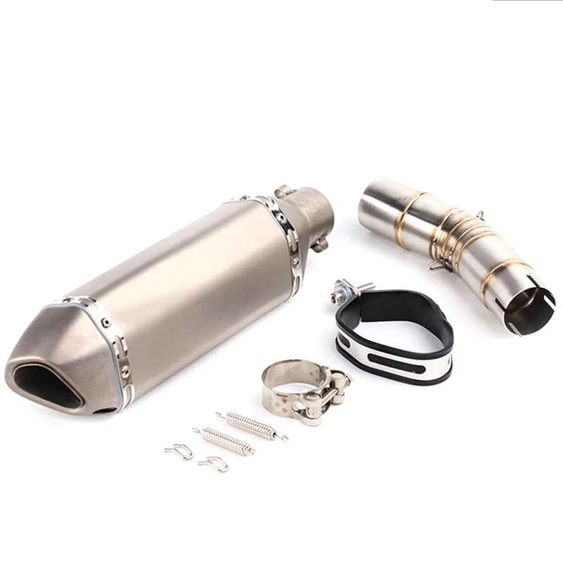 

TKOSM Slip on FOR SUZUKI GSX250R GSXR250 Link Pipe Stainless Steel Exhaust Muffler Silence Set Link Middle Pipe