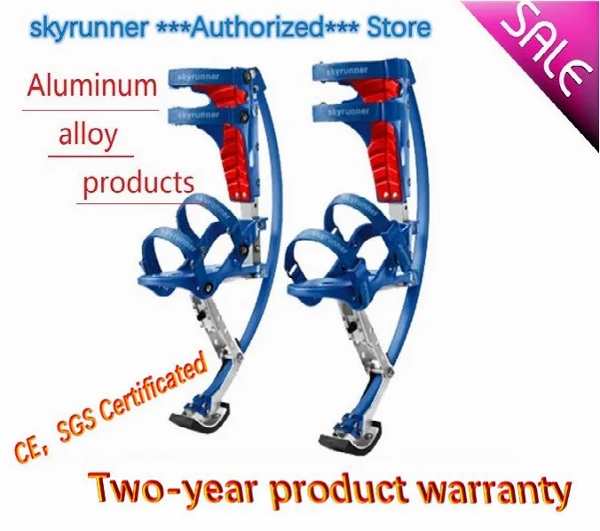 

Skyrunner For People Weight: 44~88lbs/20~40kg blue Jumping Stilts/skyrunner/Jump shoes/Flying Shoes