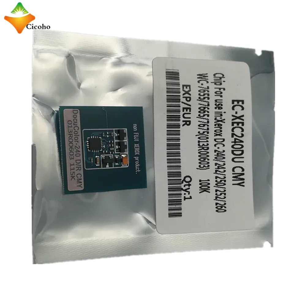 12 PCS 013R00603 DC240 drum chip for Xerox Docucolor 240 250 242 252 260 WorkCentre 7655 7665 7675 color drum chip DC250 DC252
