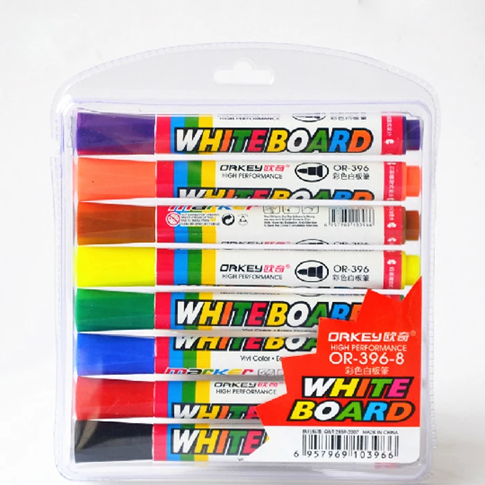 

8 PC/Box 8-Color Repeated Filling Dry Erase Marker & Whiteboard Marker Pen for School & Office, BBB00022