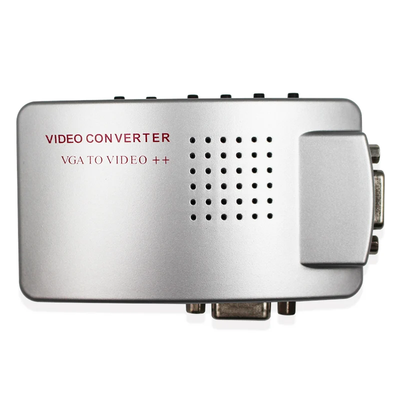 Adaptateur de Signal s-vidéo pour ordinateur portable, VGA à AV RCA TV, boîtier de commutation VGA2AV