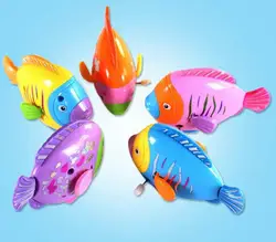 Juguete de cuerda en forma de pez para niño, juguete de mecanismo en forma de pez para correr, juguete de agua de primavera para niño recién nacido, Mini Animal para mascotas YH992