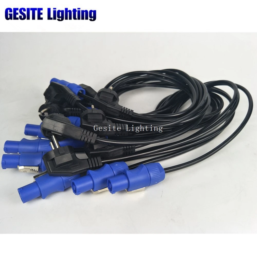 10pcs/lot 1meter length powercon cable Extension AC Power Cable for Stage Lighting