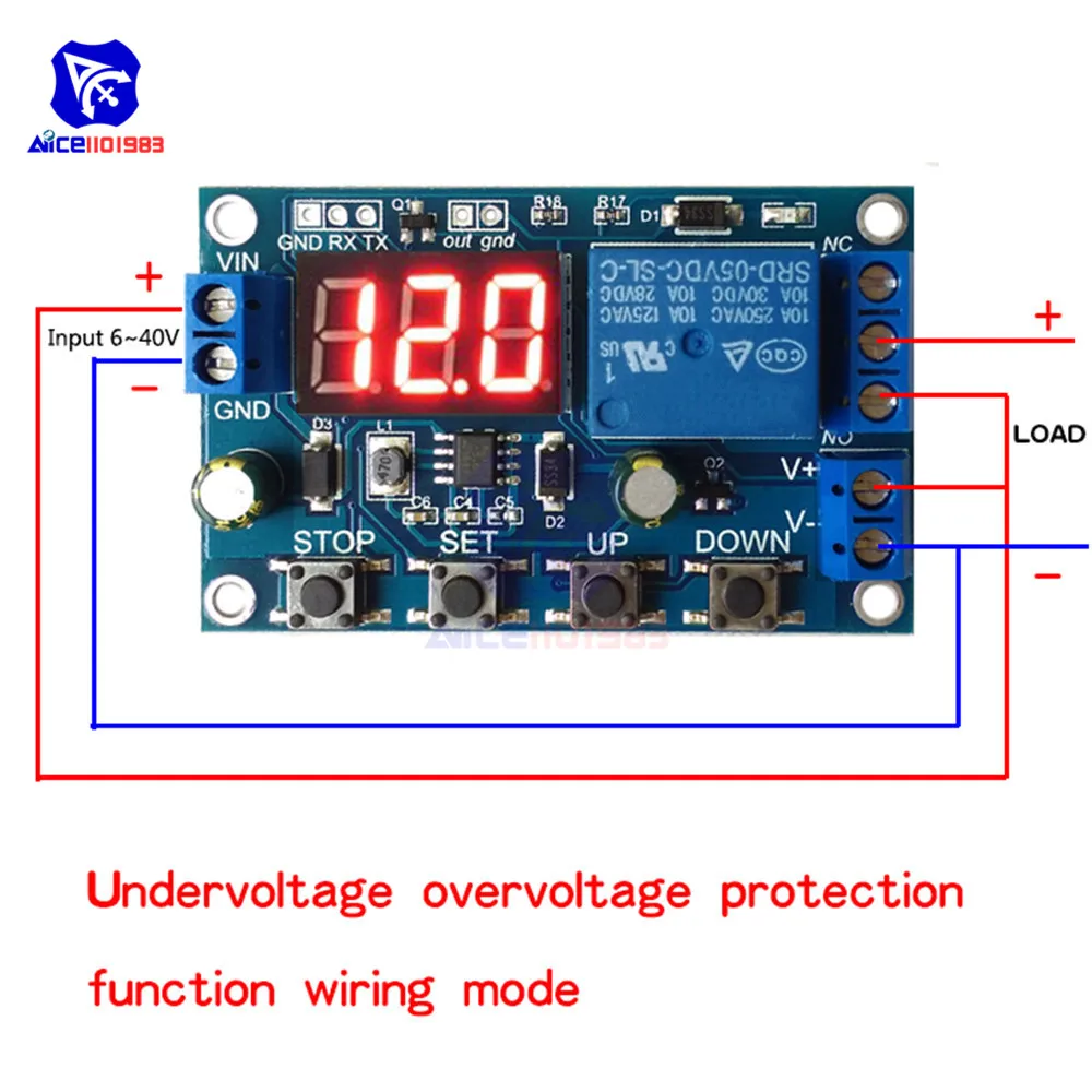 Battery Charge/Discharge Module Integrated Voltmeter Undervoltage/Overvoltage Protection Timing Charge/Discharge Communication