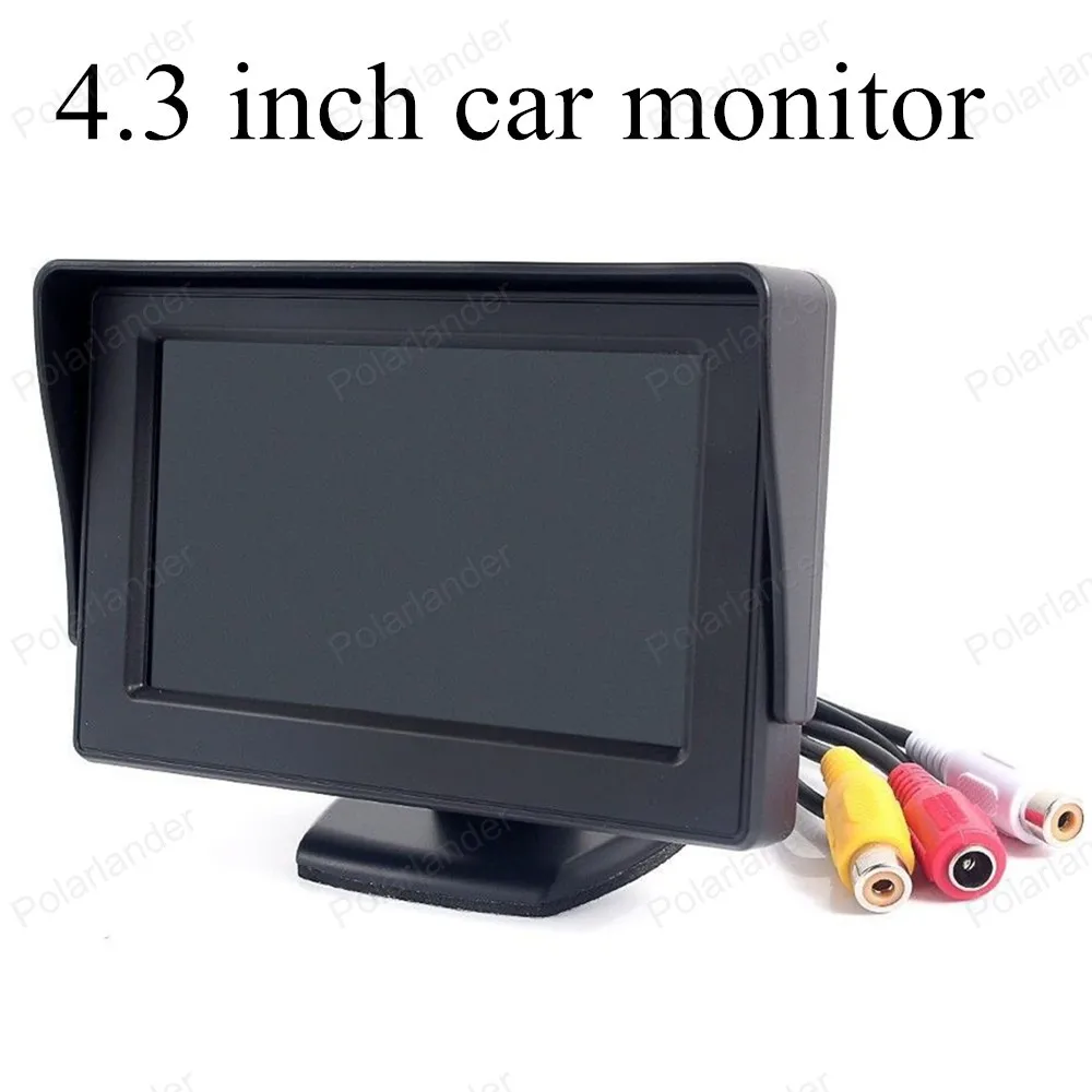 4.3 inch TFT Color digital Fold-able LCD car monitor car reverse rearview parking system for car backup rear view camera