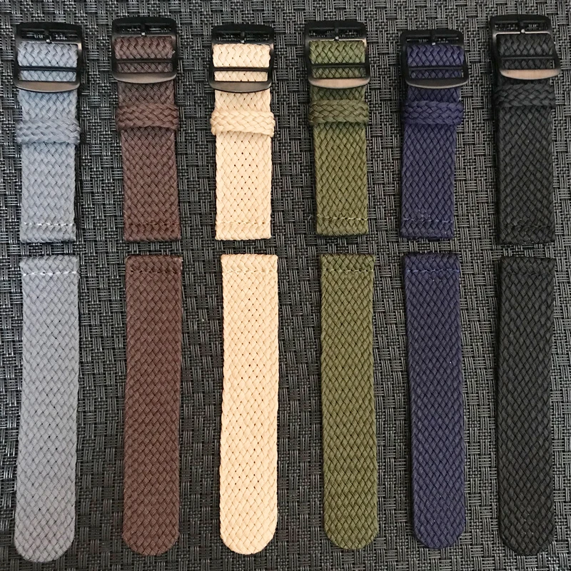 Nylon Woven Watch Band Colorful Replacement Buckle Strap For Perlon watchband 20 22mm for Xiaomi Huami Amazfit Pace Bracelet 22m