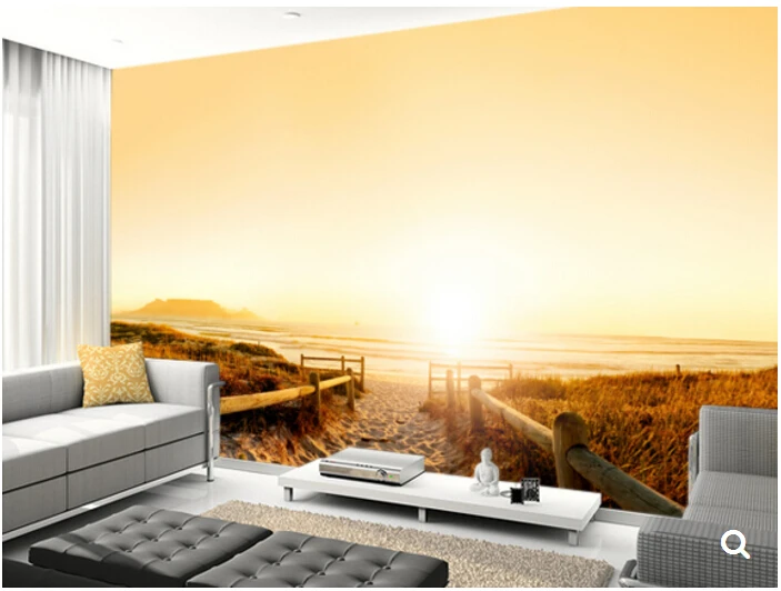 Custom natural landscape wallpaper,Sand Dune Sunset,3D photo mural for living room restaurant bedroom backdrop wallpaper