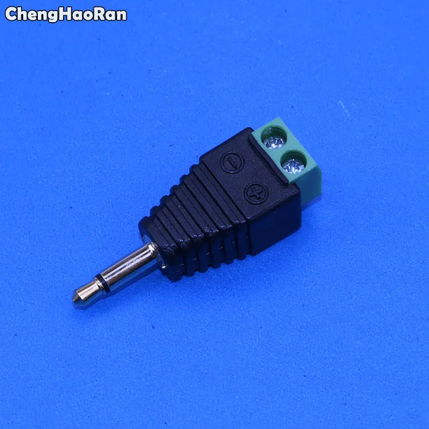 ChengHaoRan 3.5mm 1/8 Inch Stereo Male to AV Screw Video Balun Terminal 3.5mm Jack 2/3/4 Pin Male Terminal Block Plug Connector