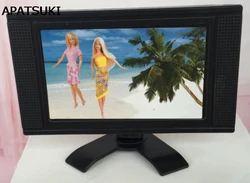 Dolls TV Toy for Barbie Doll Mini Cute House Furniture TV Toys Accessories Flat Screen Detachable LCD TV for Barbie