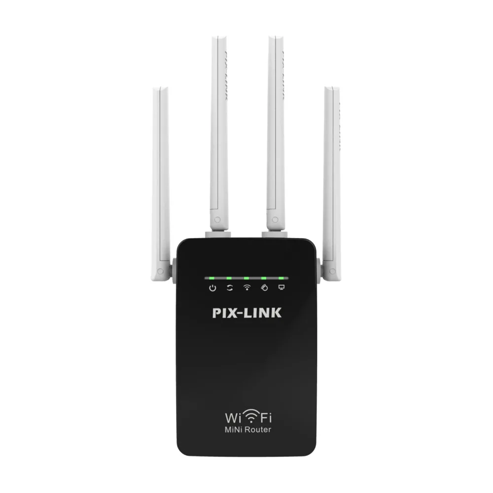PIXLINK WR09 300Mbps Wireless WIFI Router Repetidor Booster Extender Rede Doméstica 802.11b/g/n RJ45 2 Portas Wilreless-N Wi-Fi