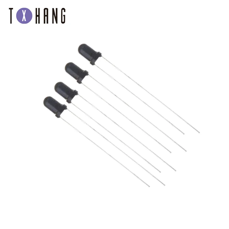 50/100PCS F3/F5 940nm Black DIFFUSED IR LED Infrared Receiving 3mm 5mm Light Receiving Diodes