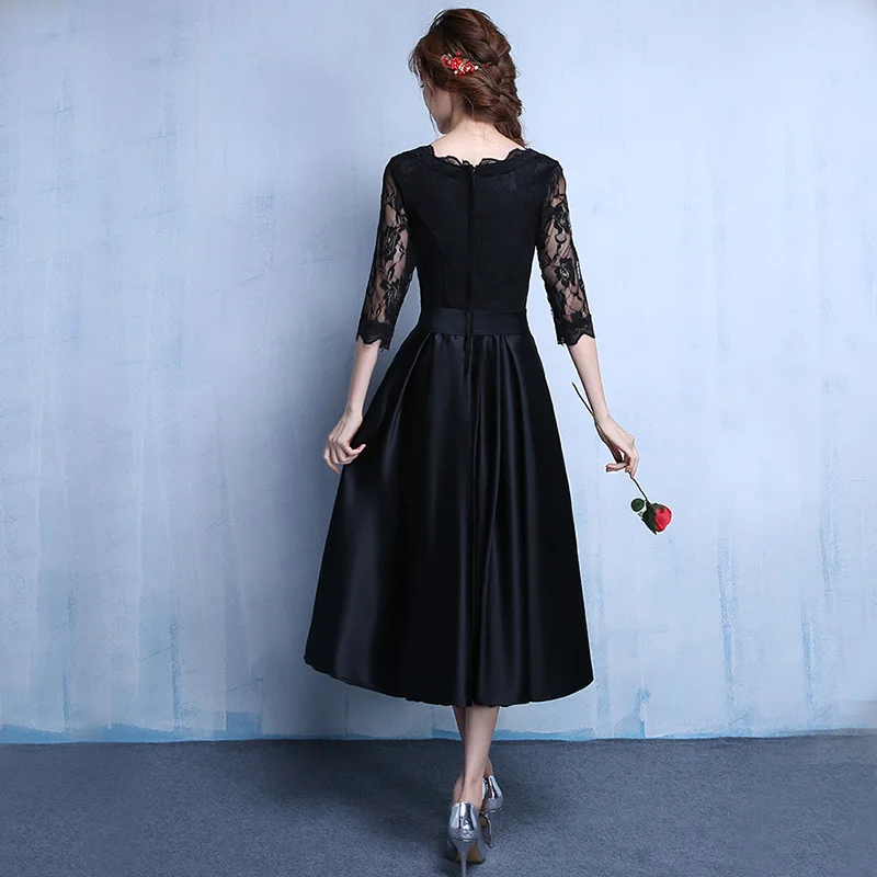 ROBE DE ROIREE EVENING DRESSES DONGCMY NEW FASHION PARTY 2024 LACE BLACK PLUS SIZE GALA ABITI DA SERA FORMAL GOWNS