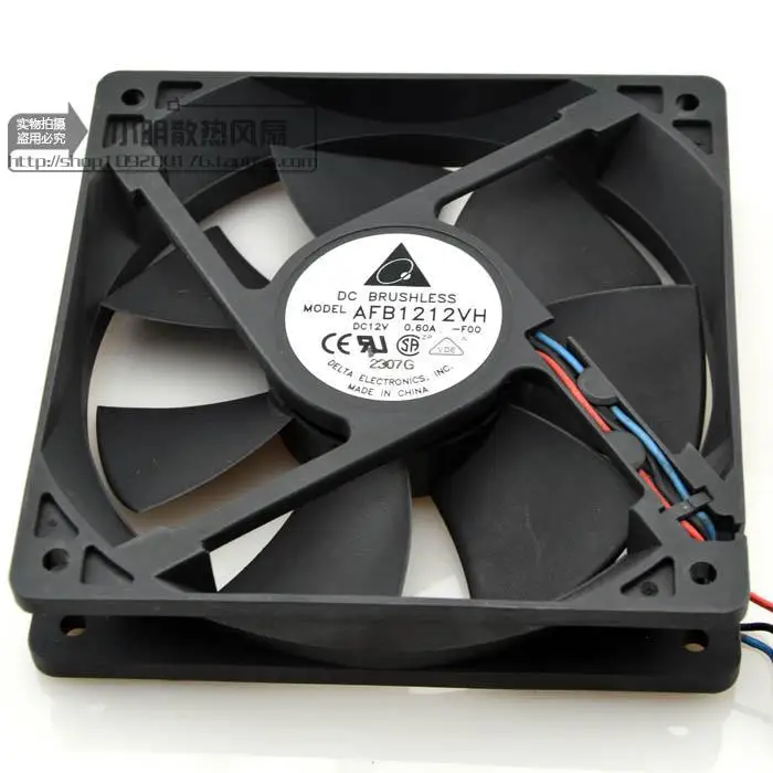 Free Shipping!The original Delta AFB1212VH 12CM 120MM 1225 12025 12*12*25CM 120*120*25MM 12V 0.60A Cooling fan