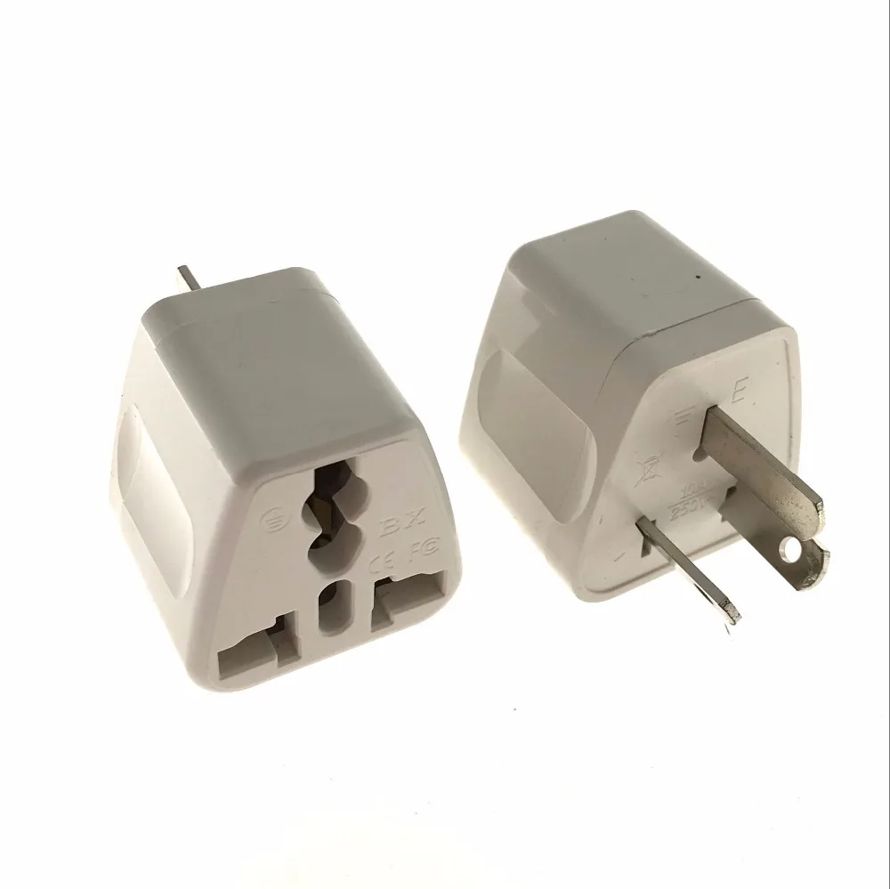 White New Universal Power Adapter Travel Adaptor 3 pin AU Converter US UK EU AU to AU Plug Charger For Australia New Zealand