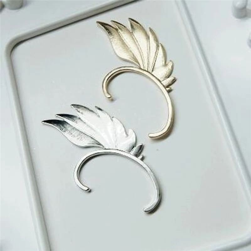 Punk Style Fairy Chain Ear Cuff Wings Earrings Clip For Man Woman Jewelry Valentine's Day/Birthday/Christmas Gifts 1 pcs