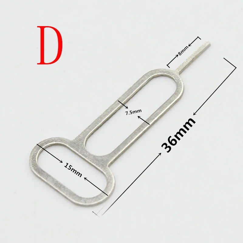 20Pcs/lot Metal Universal Sim Card Tray Pin Ejecting Removal Needle Opener Ejector For  Mobile phone