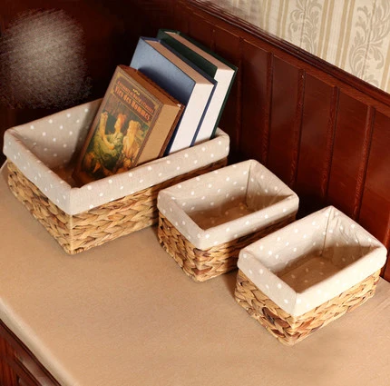 

Storage basket storage box storage box storage basket finishing box straw rattan