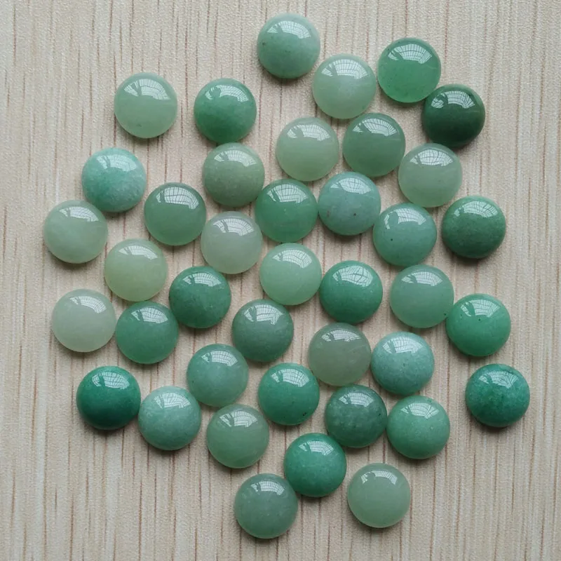 Moda top quality natural verde aventurina redonda CAB CABOCHON 12mm contas para fazer jóias por atacado 50pcs frete grátis