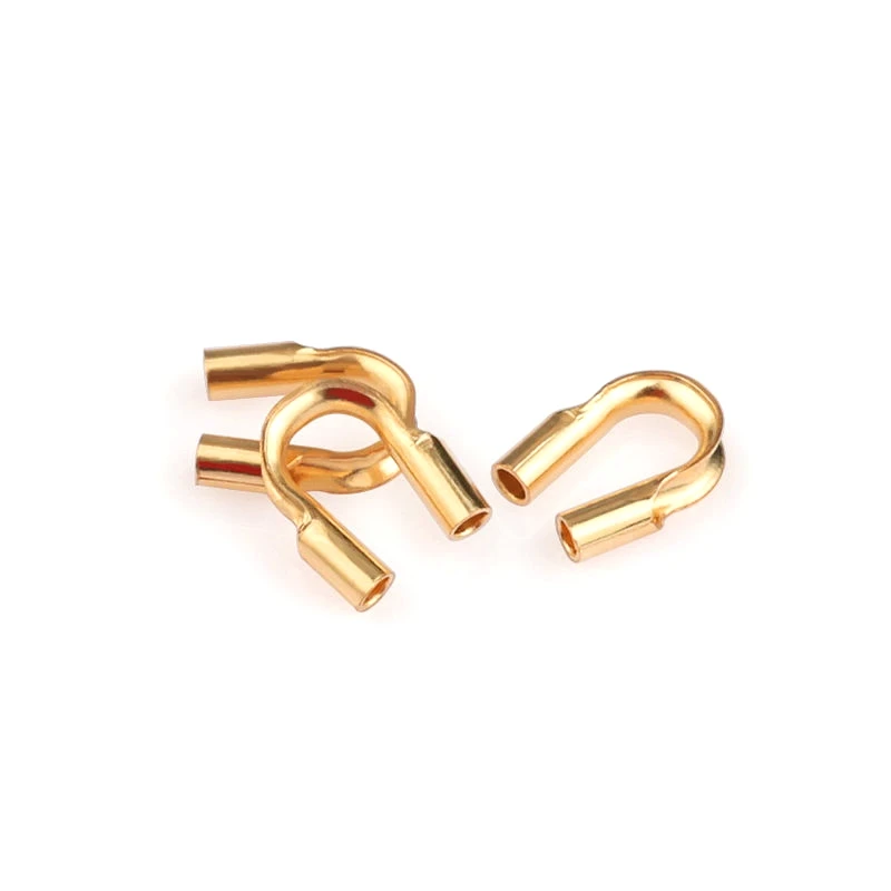 2019 Neu: Ein Paar 5mm 14k Goldfilled Kordelverschlüsse für Armbänder, 14k Goldfilled Endverschlüsse, Halskettenverbinder für die Schmuckherstellung