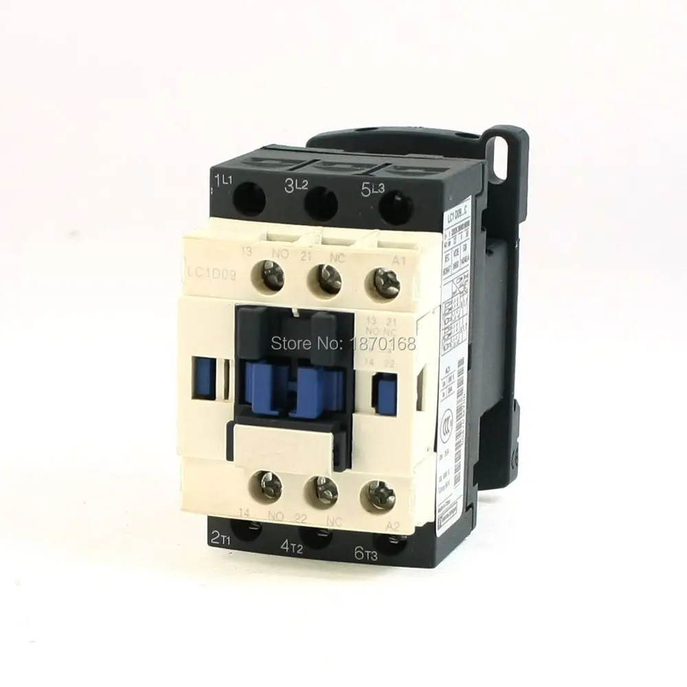 LC1D09 AC 24V AC36V AC48V AC110V AC220V AC380V coil, Motor starter, Relay 3-Phase tiang Ui 660 V engan 20A