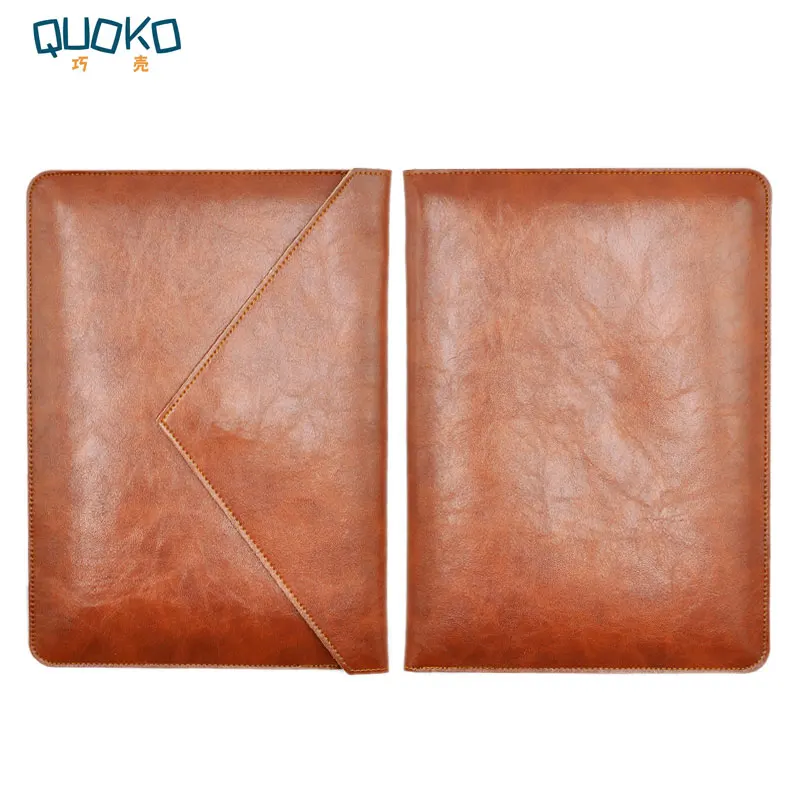 Laptop bag case Microfiber Leather Sleeve for Dell XPS 13 15 9350/9360/9370/9550/9560  Dual Pocket Envelope style