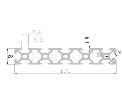 20100 aluminum extrusion profile european standard white length 350mm industrial aluminum profile workbench 1pcs