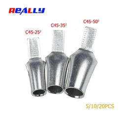 REALLY C45-25/35/50mm2 Copper Tin Plated Circuit Breaker  plug  Pin-Shaped Cable Wire Lug Insert Crimp Terminal