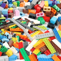 100 g/paczka wielokolorowy DIY Model klocki budowlane zabawka części luzem dla cegły budowlane kompatybilny z Lego zabawki dla dzieci prezent