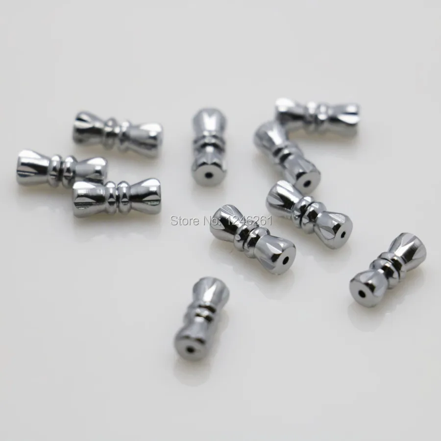 

5PCS Fittings for Accessory Metal Silver-plate Rotate beads 11*4mm Machining metal parts for Bracelet Necklace Jewelry Making