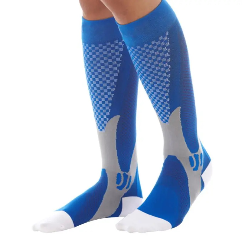 EFINNY – chaussettes de Compression extensibles pour hommes et femmes, chaussettes de soutien des jambes, sous le genou