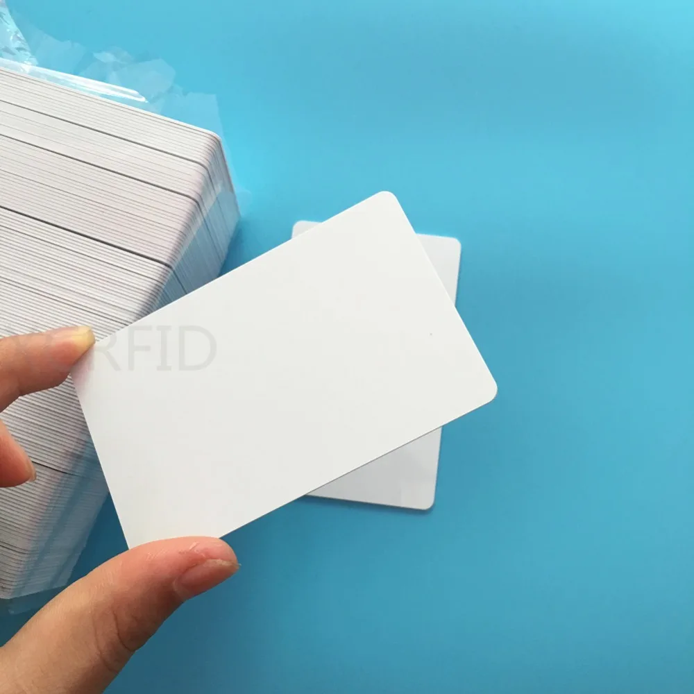 20PCS 방수 13.56mhz HF RFIC 카드 S50 칩 빈 잉크젯 플라스틱 PVC 카드