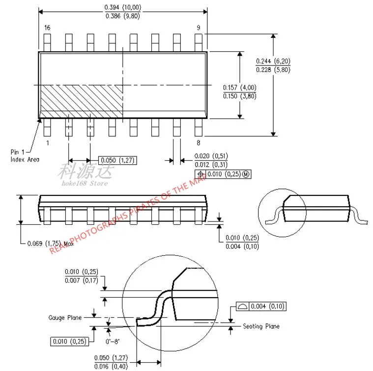 5pcs/lot SN75C3232DG4  SN75C3232D  SOP16 75C3232  In Stock