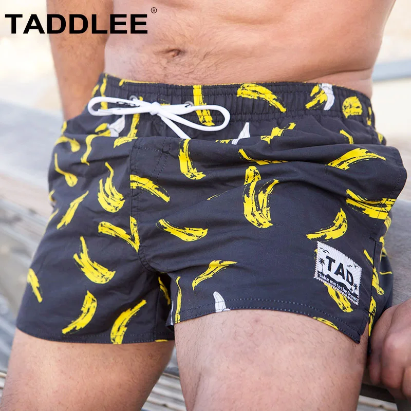 Taddlee Brand Men's Swimwear Swimsuits Swim Surf Board Trunks Shorts Quick Drying Active Bottoms Bathing Suits Boxers Bermuda