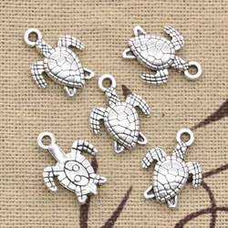 20pcs Charms Turtle Tortoise Sea 16x12mm Antique Making Pendant fit,Vintage Tibetan Bronze Silver Color,DIY Handmade Jewelry