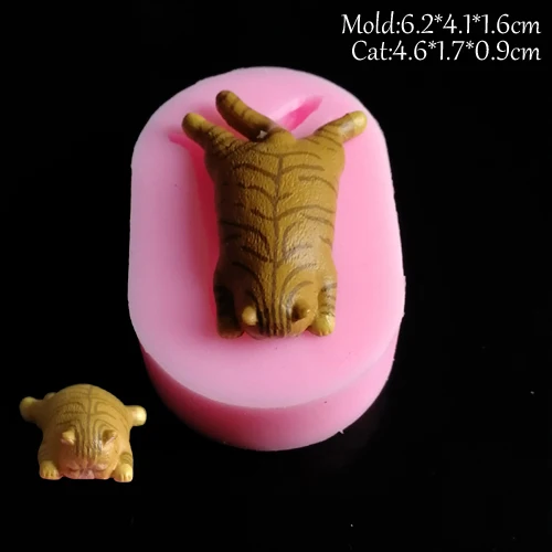 NEW Cat &Leopard UV Resin Silicone Molds DIY Fondant Cake Decorating Tools Jelly Candy Chocolate Expoxy Clay GumpasteC373