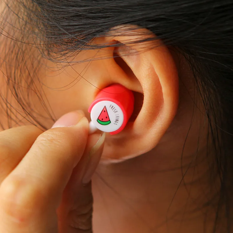 لطيف الفاكهة الحلوى الملونة سماعات 3.5 مللي متر في الأذن مع ميكروفون للفتيات الهاتف الروبوت سماعات كيد الطفل طالب ل MP3 هدية