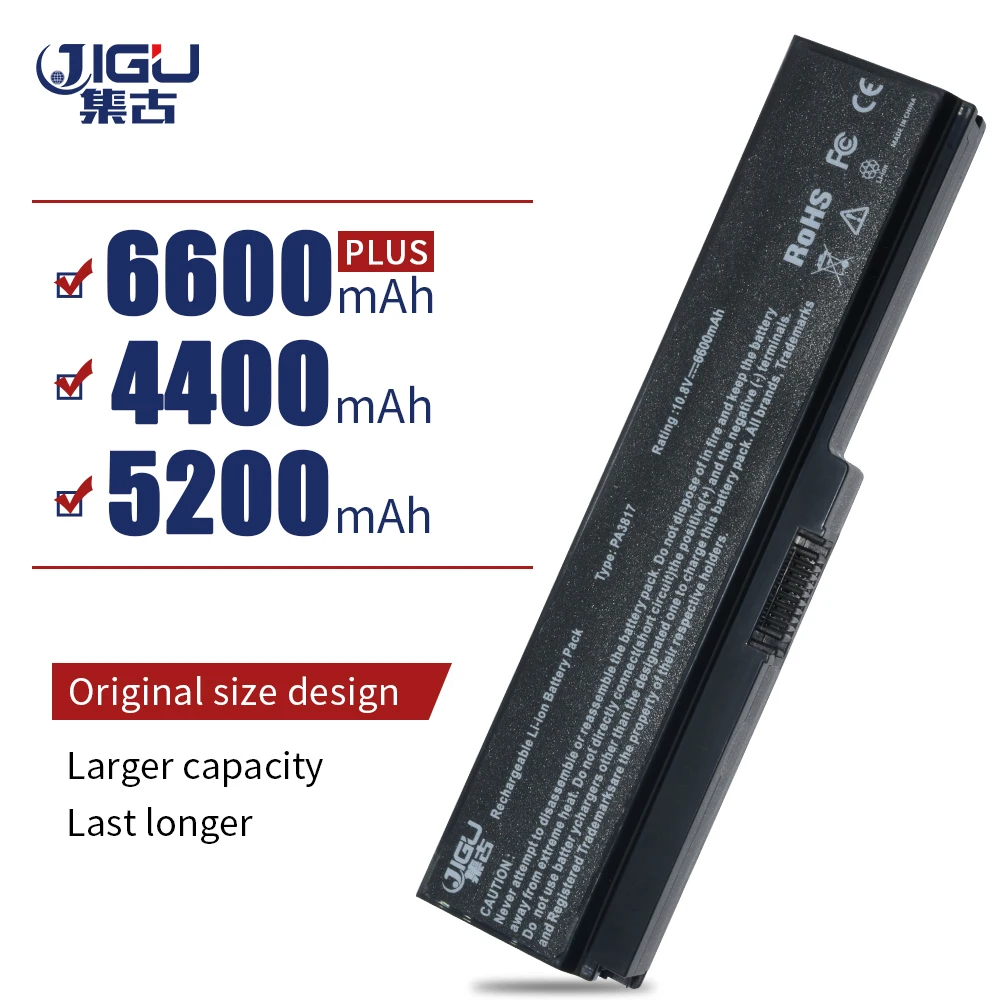 JIGU Laptop Battery For Toshiba PABAS117 PABAS178 PABAS201 PABAS227 PABAS228 PABAS229 PA3817U-1BAS 1BRS PA3818U-1BRS