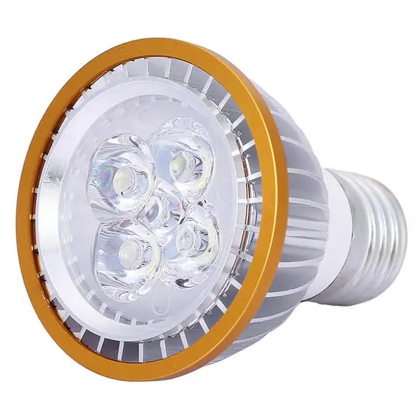 High Quality LED Light PAR 20 15W 5X3W Spotlight E27,sliver 110V 220V Cool White Warm White PAR20 Low price