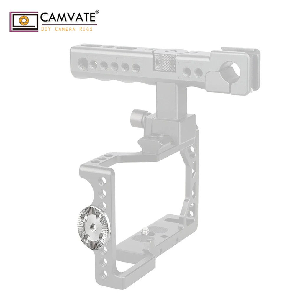 CAMVATE Standard ARRI Rosette Mount Adapter M6 Threaded Hole For DSLR Camera Cage Rig Shoulder Mount Rig Photography Accessories