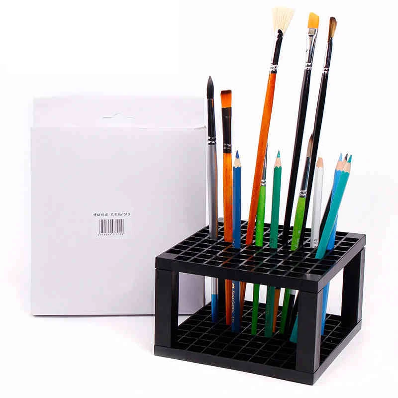 

96/49 Holes Plastic Pencil & Brush Holder Desk Stand Organizer Holder for Pens, Paint Brushes, Colored Pencils, Markers Art