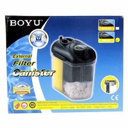 BOYU 150L/H fish tank external filter barrel fish tank aquarium filter filter box EF-05 suitable for 70L fish tank