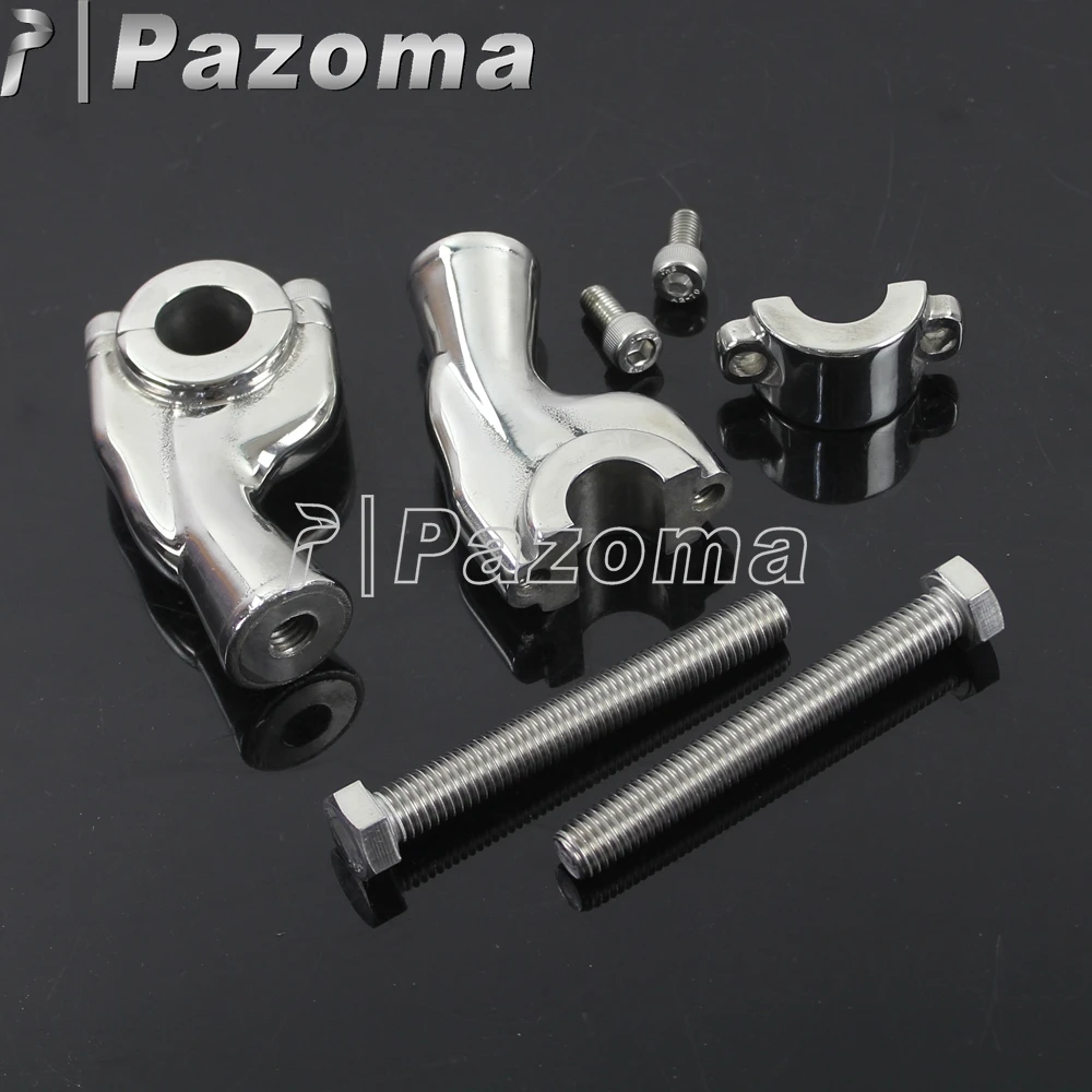 1 Pair Billet Aluminum Handlebar Riser Motorcycle Motorbike Bar Risers For 7/8