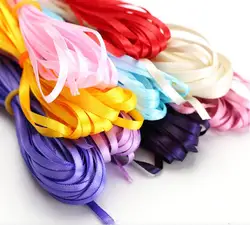 10meters/lot 3mm Satin silk ribbon manual DIY Handmade, small decorations, wedding cake box packaging box gift box  party gifts