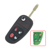 Kigoauto Flip Key 4 Button 315mhz Fo21 Blade Nhvwb1u241 For Jaguar X S Xj Xk Car Remote Key