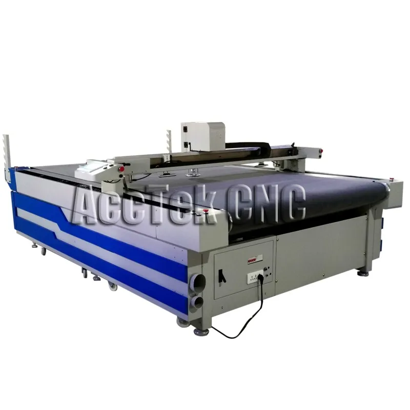 Advanced CNC Multilayer Electric Cloth Cutting Machine with oscillaing pneumatic knife