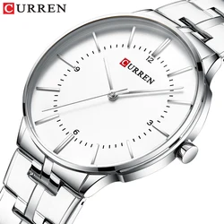 Marca de lujo superior, reloj de cuarzo militar a la moda CURREN, reloj de pulsera deportivo para hombre, relojes de pulsera, reloj de hora para hombre, reloj Masculino