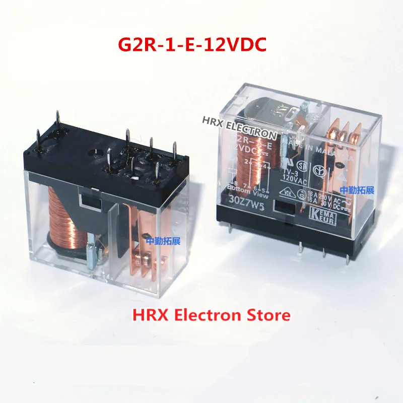 10PCS/LOT Relay G2R-1-E-12VDC G2R-1-E-24VDC 16A 8PIN New Original