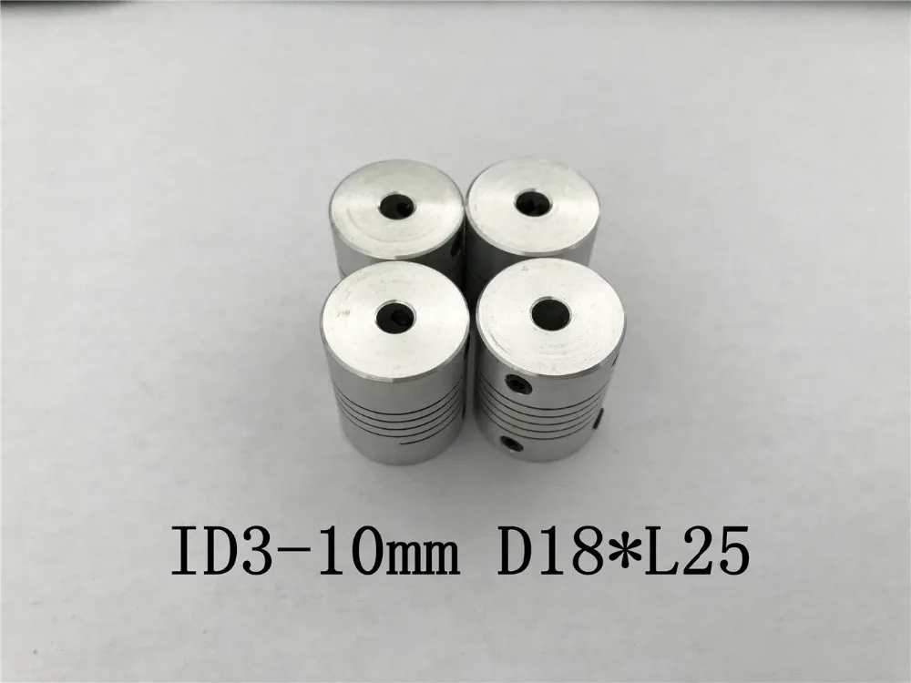 ID3 4 5 6 6.35 7 8 9 10 مللي متر D18 * L25 الألومنيوم محرك خطوي بالتحكم الرقمي بالكمبيوتر عمود مرن اقتران المقرنة الترميز آلة الحفر
