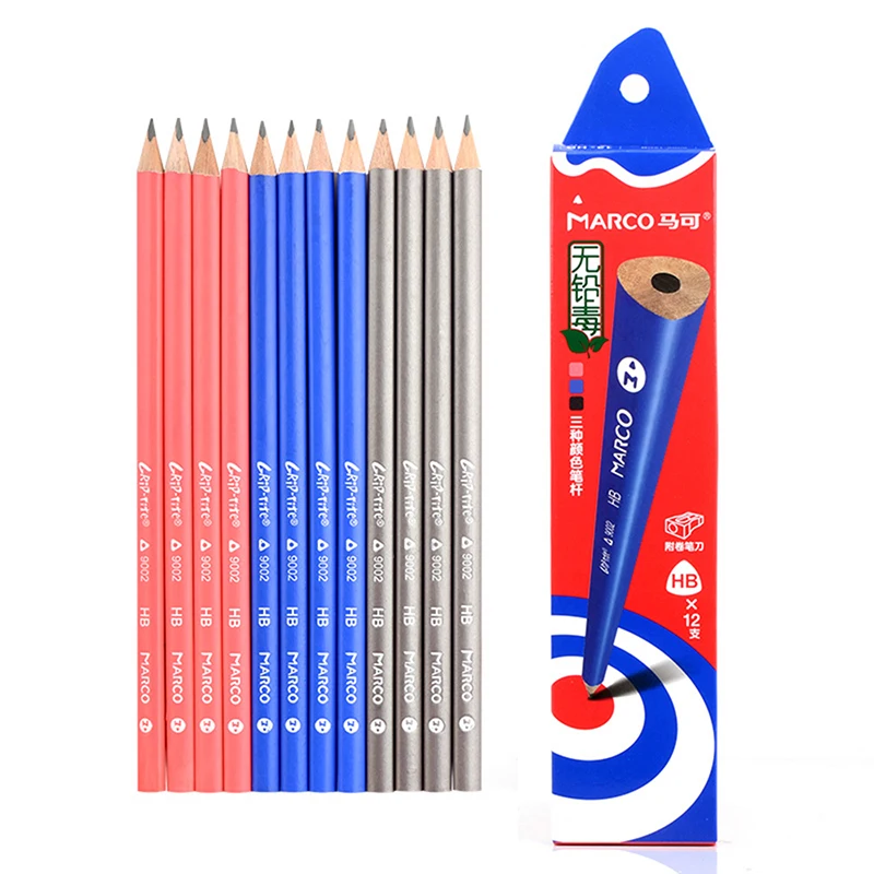 Marco CRIP-TITE 9002 series HB/ 2B/2H triangle children easy to hold writing pencils