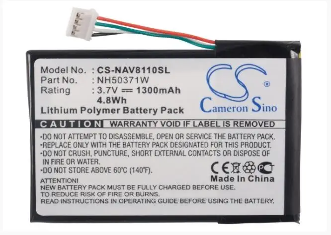 cameron sino 1300mah battery for NAVIGON 8110 81xx 8310 761NH50371W GPS, Navigator Battery